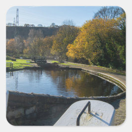 Adesivo Quadrado Calder and Hebble Navigation: Salterhebble Locks