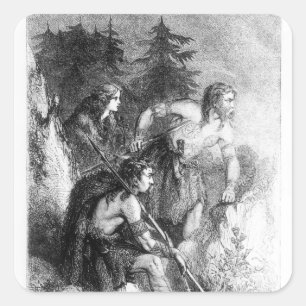 Adesivo Quadrado Caledonians, ou Picts