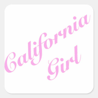 Adesivo Quadrado California Girl