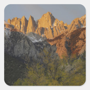 Adesivo Quadrado Califórnia, Monte Whitney, Floresta Nacional Inyo 