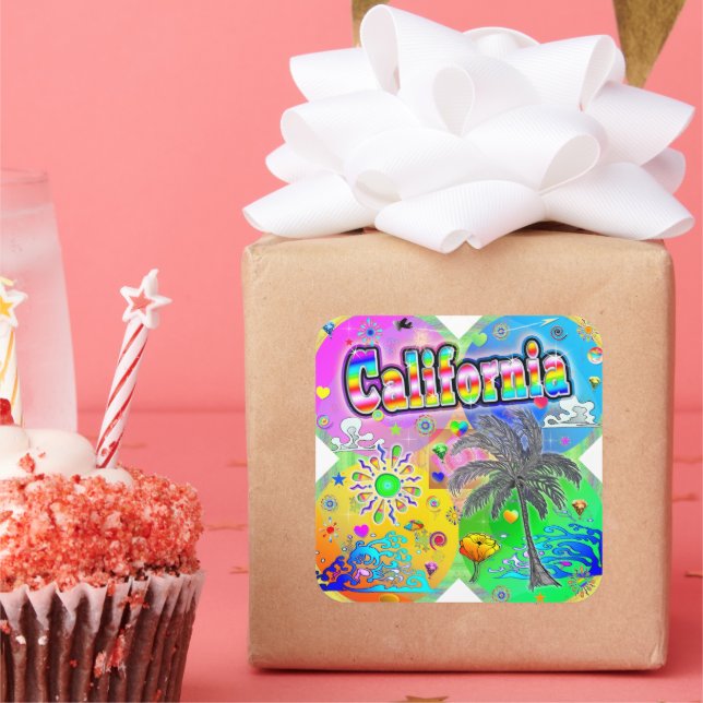 Adesivo Quadrado California Quadro Seasons Sticker (Festa)