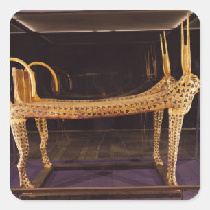 Adesivo Quadrado Cama funerária sob a forma da vaca sagrada