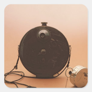 Adesivo Quadrado Câmeras do detetive