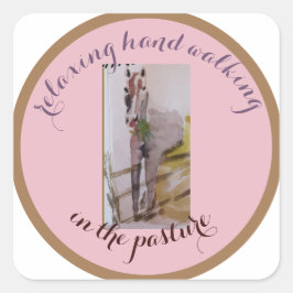 Adesivo Quadrado caminhada relaxante