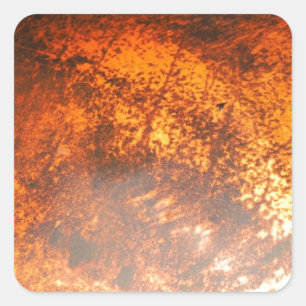 Adesivo Quadrado Caminhão de colheita Orange & red Junk Yard