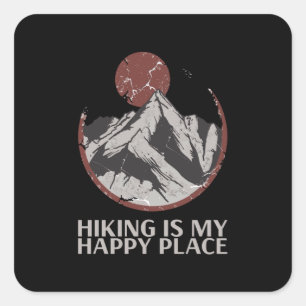 Adesivo Quadrado Caminho - Caminho É Meu Lugar Feliz