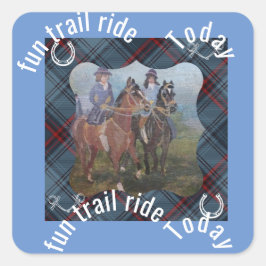 Adesivo Quadrado Caminho divertido hoje, Sticker