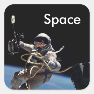 Adesivo Quadrado Caminho do Espaço Astronauta