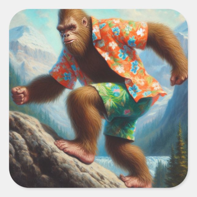 Adesivo Quadrado Caminho do Pé Grande (Frente)