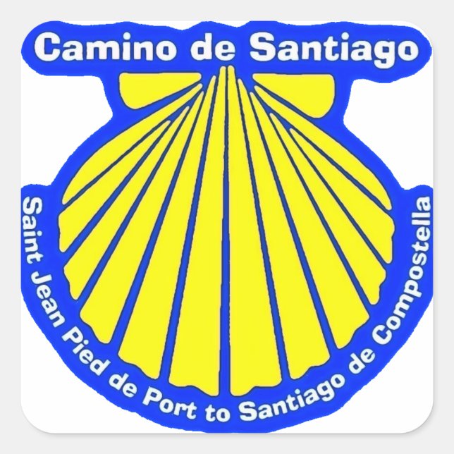 Adesivo Quadrado Camino de santiago Stickers (Frente)