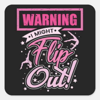 Adesivo Quadrado Camisa Engraçada De Ginástica Para Presente De Gym