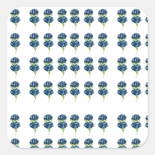 Adesivo Quadrado Camisa Flores Presas, Flores Selvagens Boho (Frente)