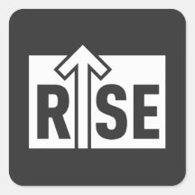 Camiseta Preta Limpa Tipográfica de Elevação Rise