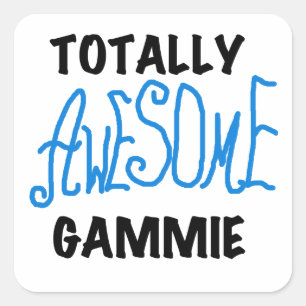 Adesivo Quadrado Camisetas Azuis Gammie e Presentes Totalmente Incr