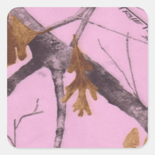 Adesivo Quadrado Camo cor-de-rosa