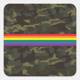 Adesivo Quadrado Camo Orgulho gay