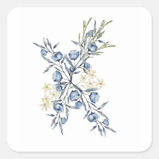 Adesivo Quadrado Campainha-azul