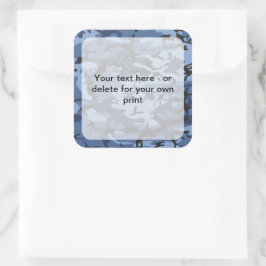 Adesivo Quadrado Camuflagem Azul marinho, Militar, Exército