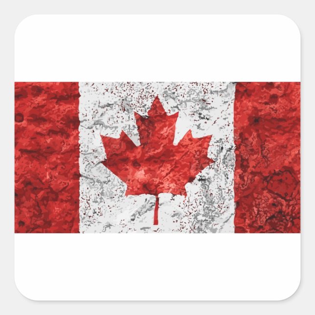 Adesivo Quadrado canadá (Frente)