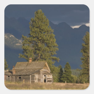 Adesivo Quadrado Canadá, Colúmbia Britânica, Kootenay Rockies,