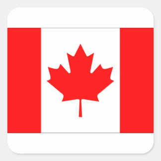 ADESIVO QUADRADO CANADÁ FLAG