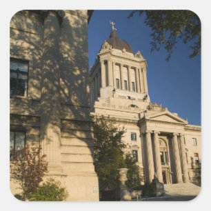 Adesivo Quadrado Canadá, Manitoba, Winnipeg: Manitoba Legislativo