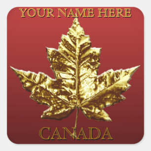 Adesivo Quadrado Canadá Souvenir Stickers Custom Canada Sticker