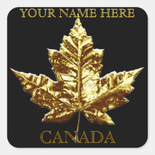 Adesivo Quadrado Canadá Souvenir Stickers Custom Canada Sticker
