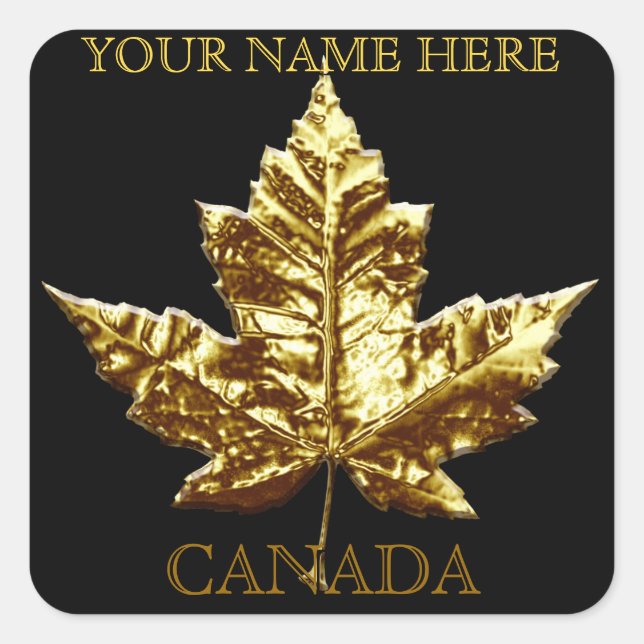Adesivo Quadrado Canadá Souvenir Stickers Custom Canada Sticker (Frente)