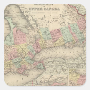 Adesivo Quadrado Canadá superior