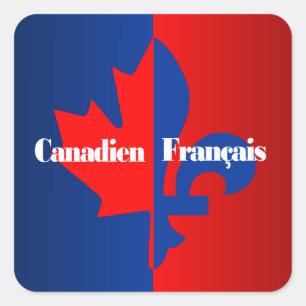 Adesivo Quadrado Canadien Francais