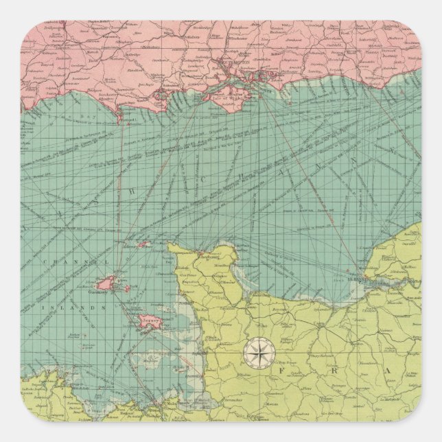 Adesivo Quadrado Canal Inglês (Frente)