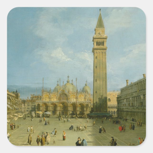 Adesivo Quadrado Canaletto | Piazza San Marco (Frente)