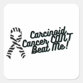 Adesivo Quadrado Cancer Carcinoide Não Me Dá Conhecimento