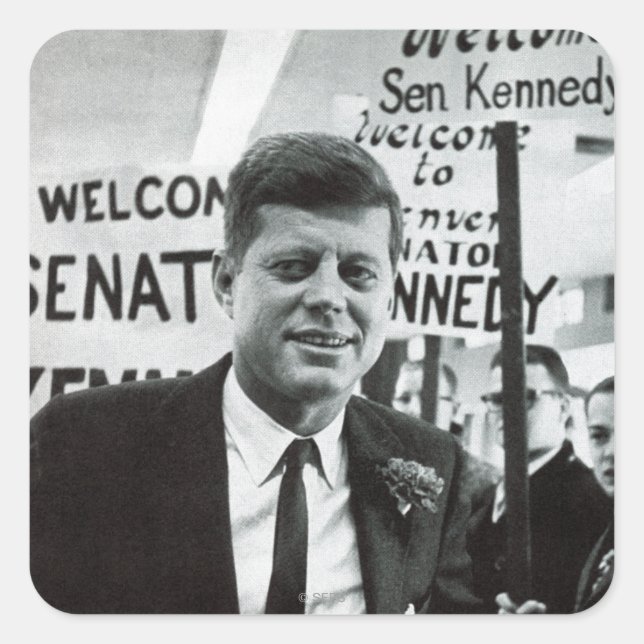 Adesivo Quadrado Candidato Kennedy (Frente)
