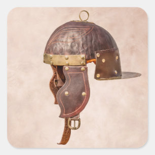 Adesivo Quadrado Capacete militar romano