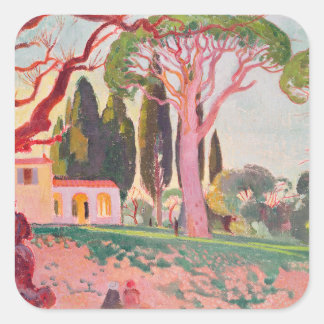 Adesivo Quadrado Capela de Cassien santo, Cannes, 1922