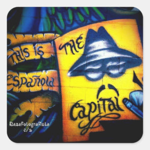 Adesivo Quadrado Capital do Lowrider