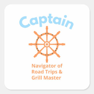 Adesivo Quadrado Capitão – Navegador de Viagens Rodoviárias