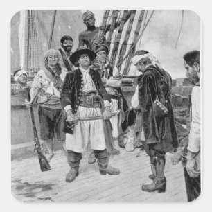 Adesivo Quadrado Capitão Tongrelow pegou a maior ilustração