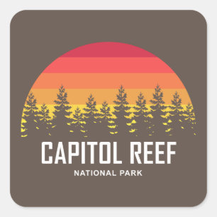 Adesivo Quadrado Capitol Reef National Park