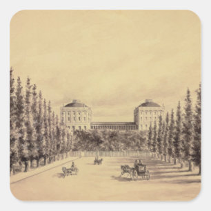 Adesivo Quadrado Capitólio dos Estados Unidos da avenida de