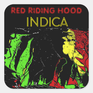 ADESIVO QUADRADO CAPUZ VERMELHO INDICA