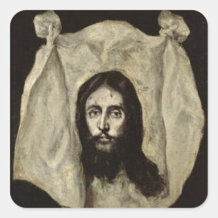 Adesivo Quadrado Cara do cristo
