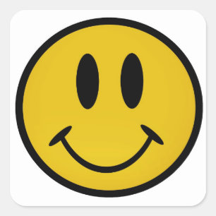 Adesivo Quadrado Cara dourada