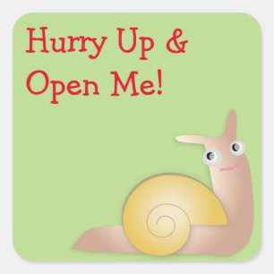 Adesivo Quadrado Cara Snailey