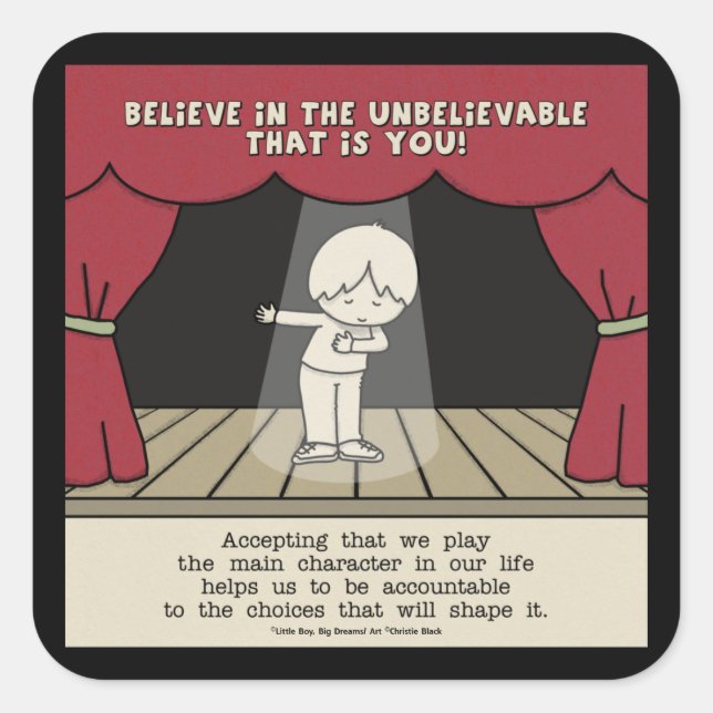 Adesivo Quadrado Caractere Principal (Frente)