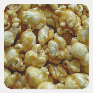 Adesivo Quadrado Caramel Popcorn