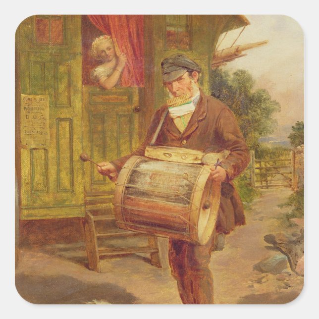 Adesivo Quadrado Caravana aciganada (Frente)