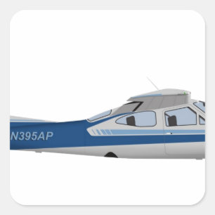 Adesivo Quadrado Cardeal Cessna 177RG 395395